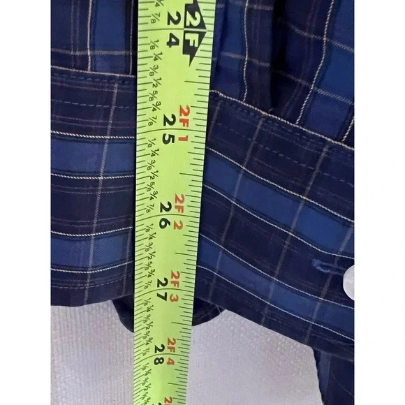 Duluth Trading Co Mens 2XL Tall Plaid Relaxed Fit Long Sleeve Button Up Shirt - Picture 6 of 9